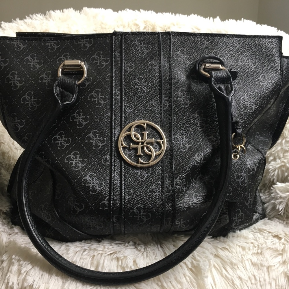 Guess Black Logo Handbag